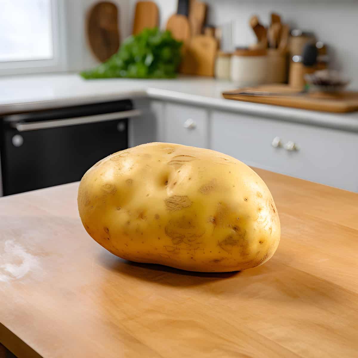 Goldrush Potatoes on a kitchen counter