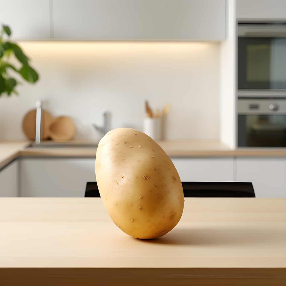Hermes Potatoes on a kitchen counter
