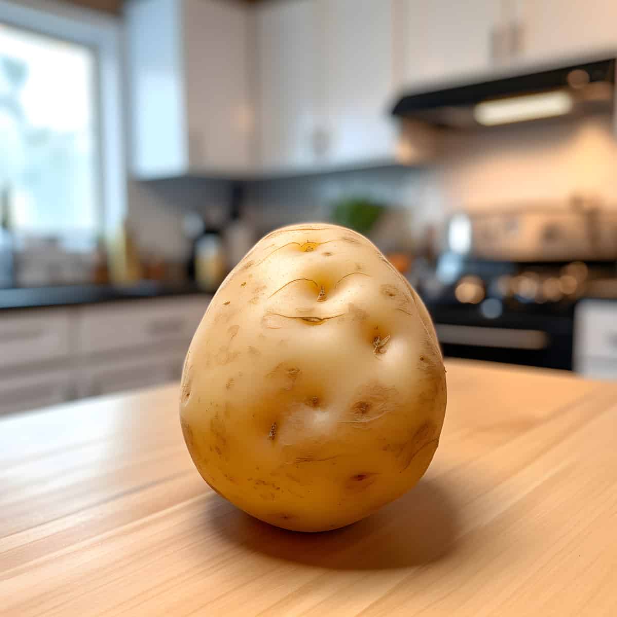 Imilla Potatoes on a kitchen counter