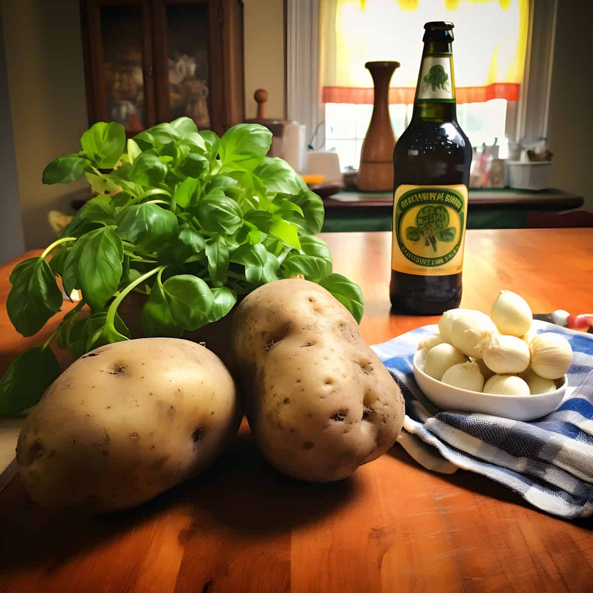 Irish Lumper Potatoes on a kitchen counter