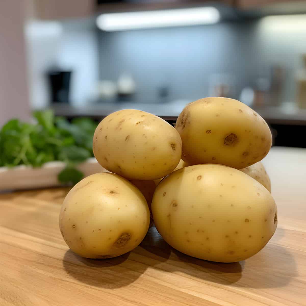 Jazzy Potatoes on a kitchen counter