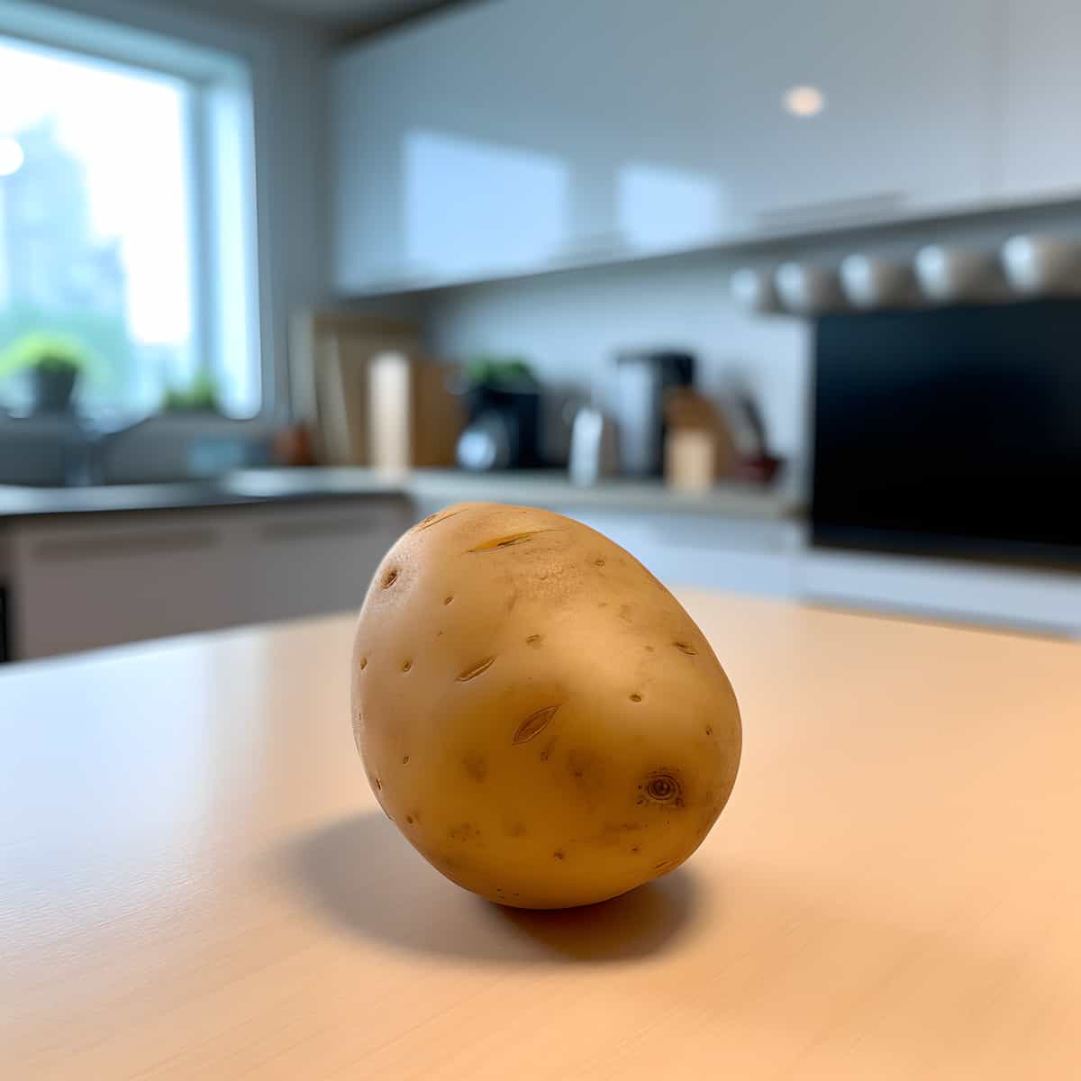 Kitaakari Potatoes on a kitchen counter