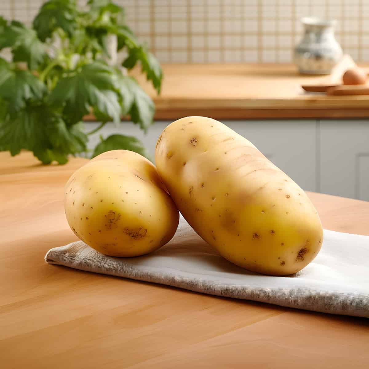 Marabel Potatoes on a kitchen counter