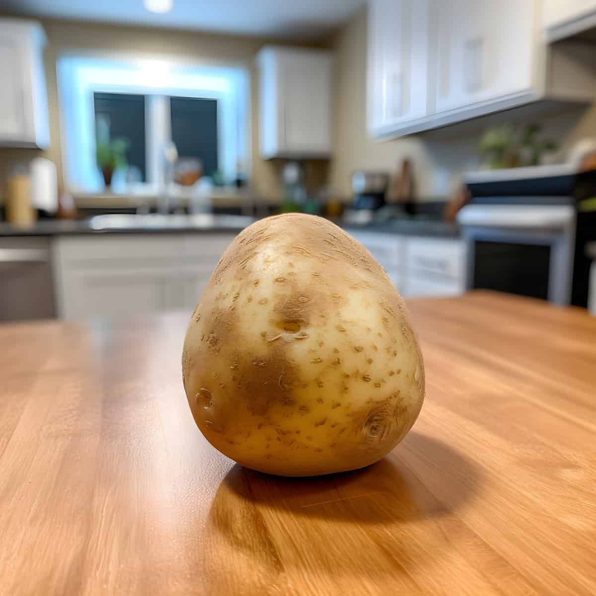 Marfona Potatoes on a kitchen counter
