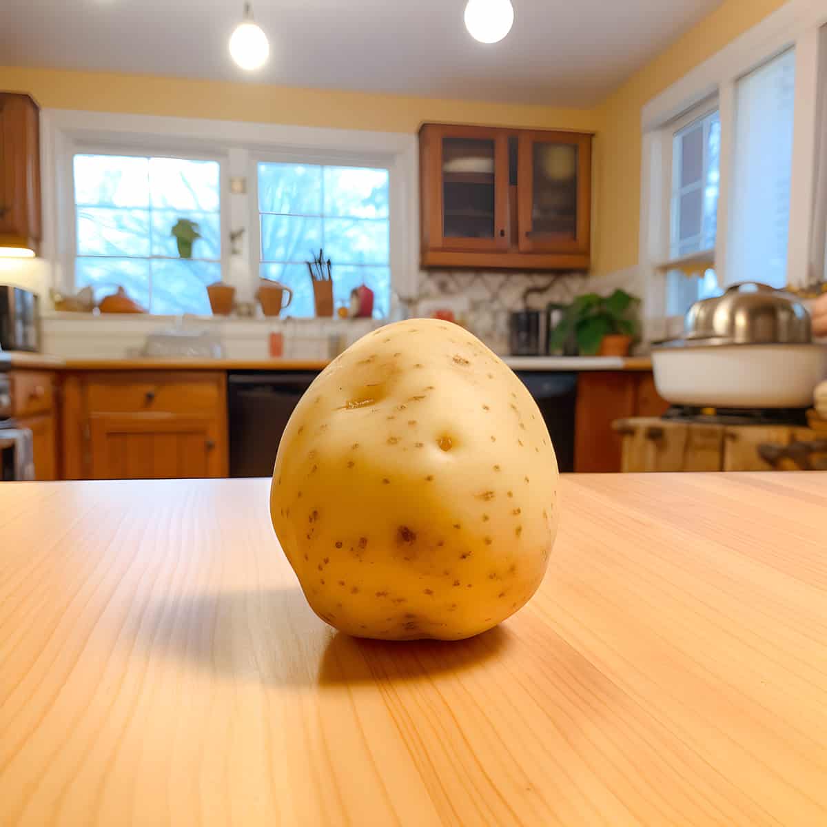 Maris Piper Potatoes on a kitchen counter