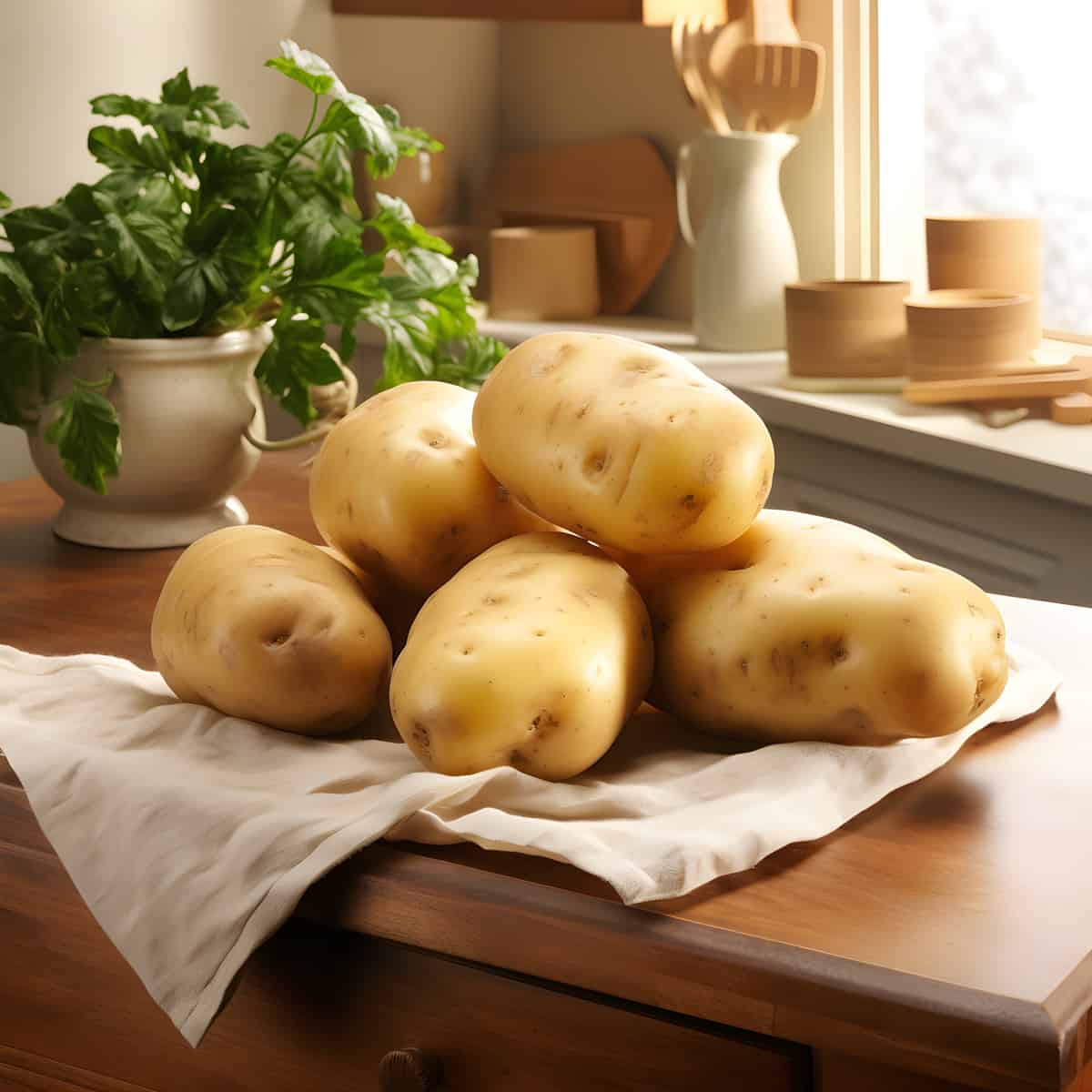 Melody Potatoes on a kitchen counter
