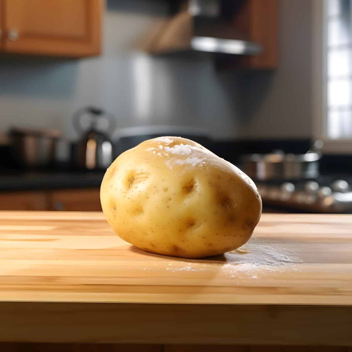 Mp Potatoes on a kitchen counter
