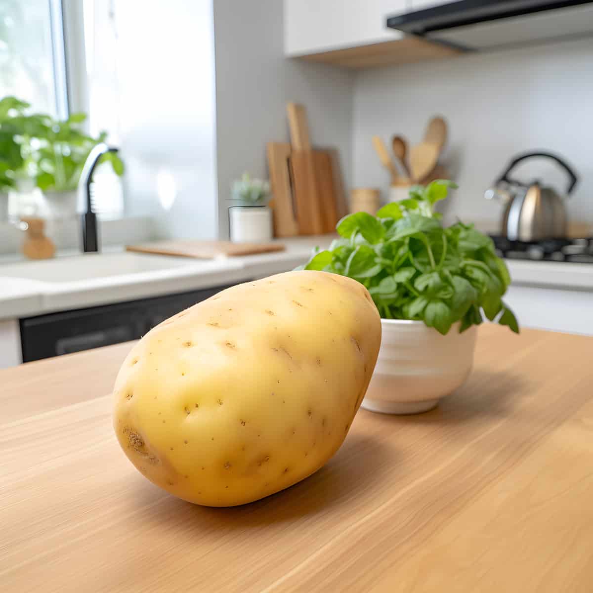 Nadine Potatoes on a kitchen counter
