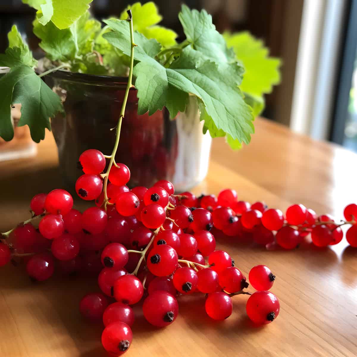 Native Currants on a kitchen counter