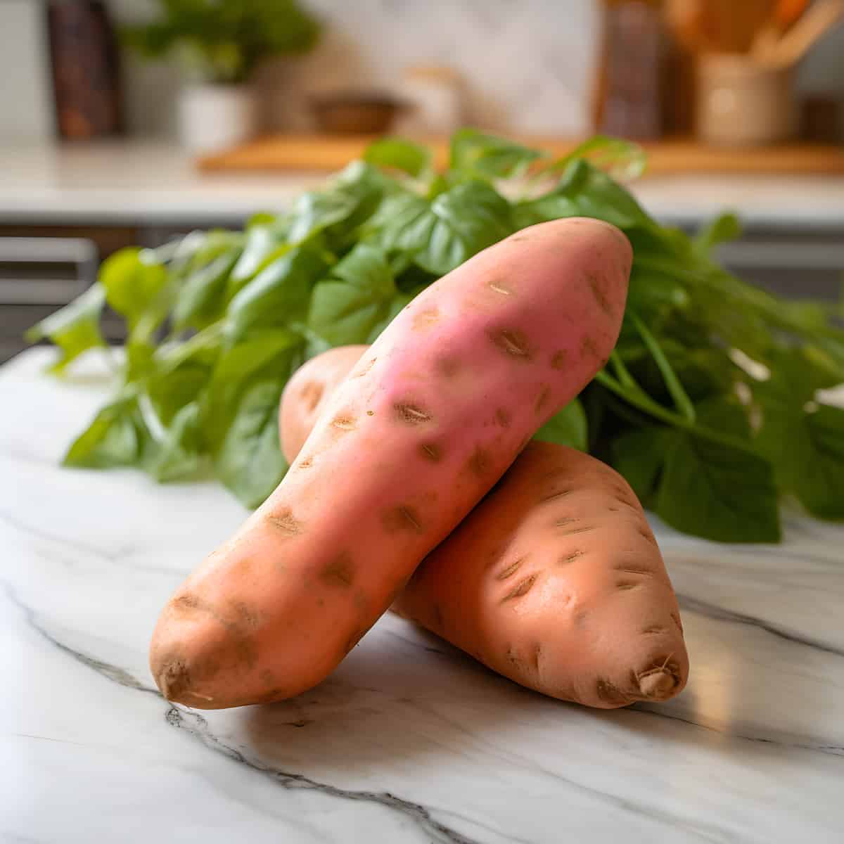 Nugget Or Nc Sweet Potatoes on a kitchen counter