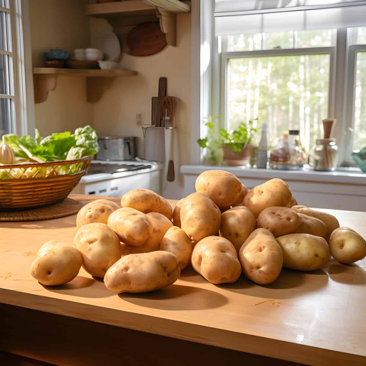 Pachacoa Potatoes on a kitchen counter