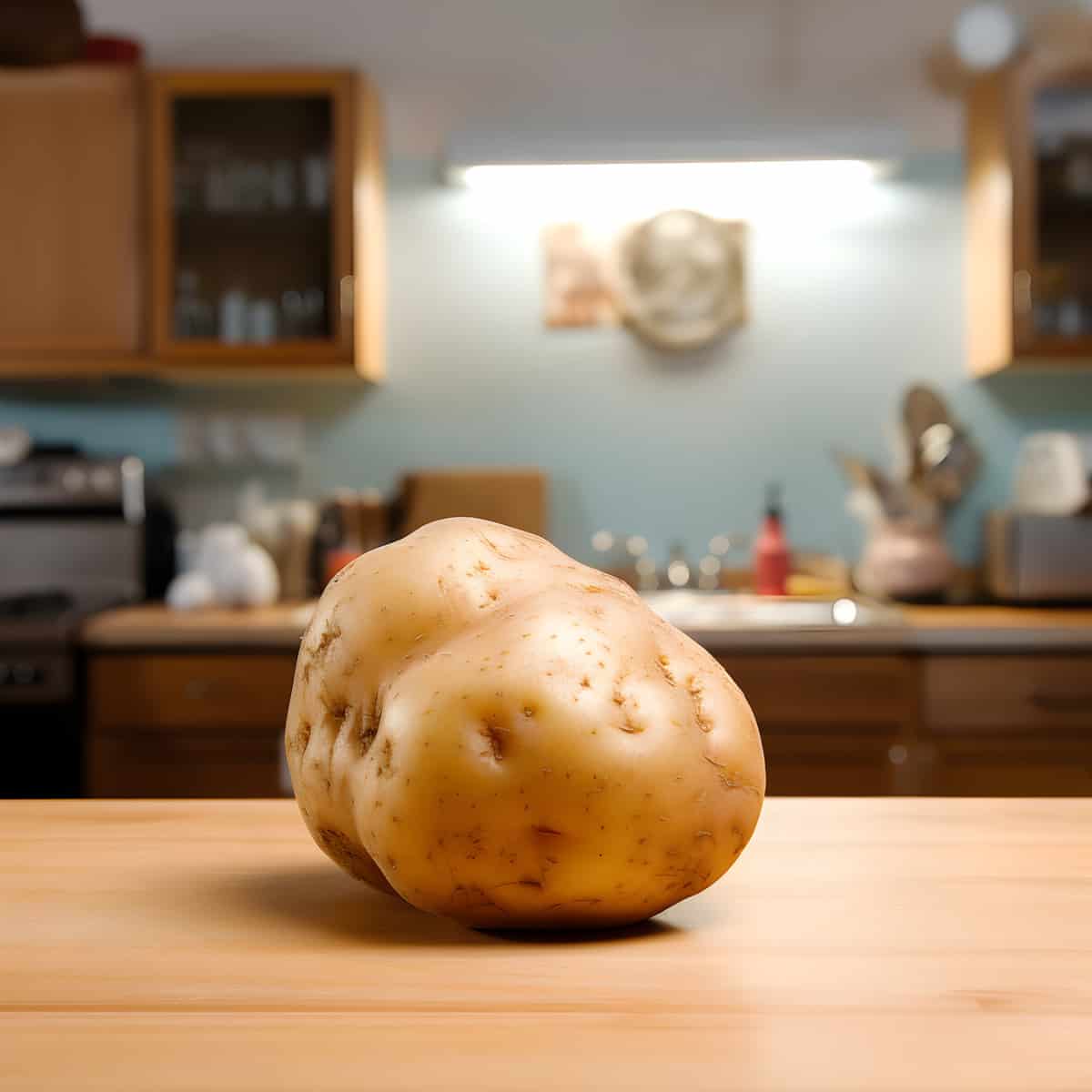 Parel Potatoes on a kitchen counter