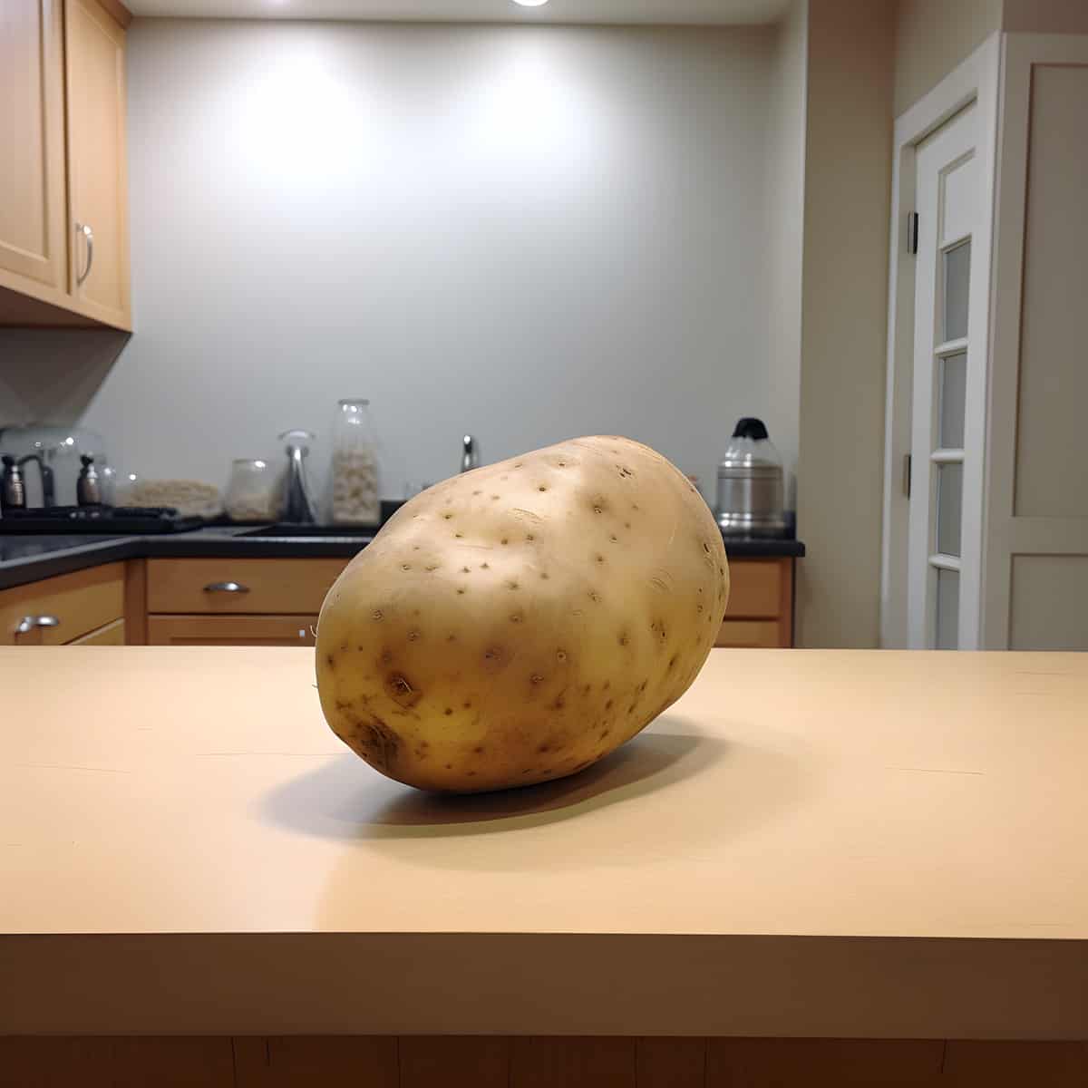 Quarta Potatoes on a kitchen counter
