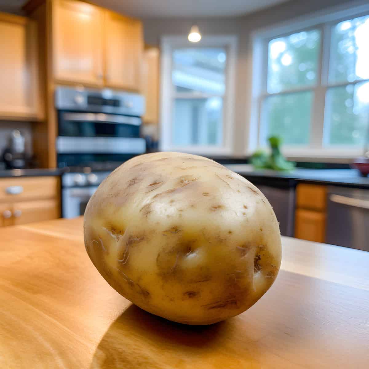 Runa Potatoes on a kitchen counter