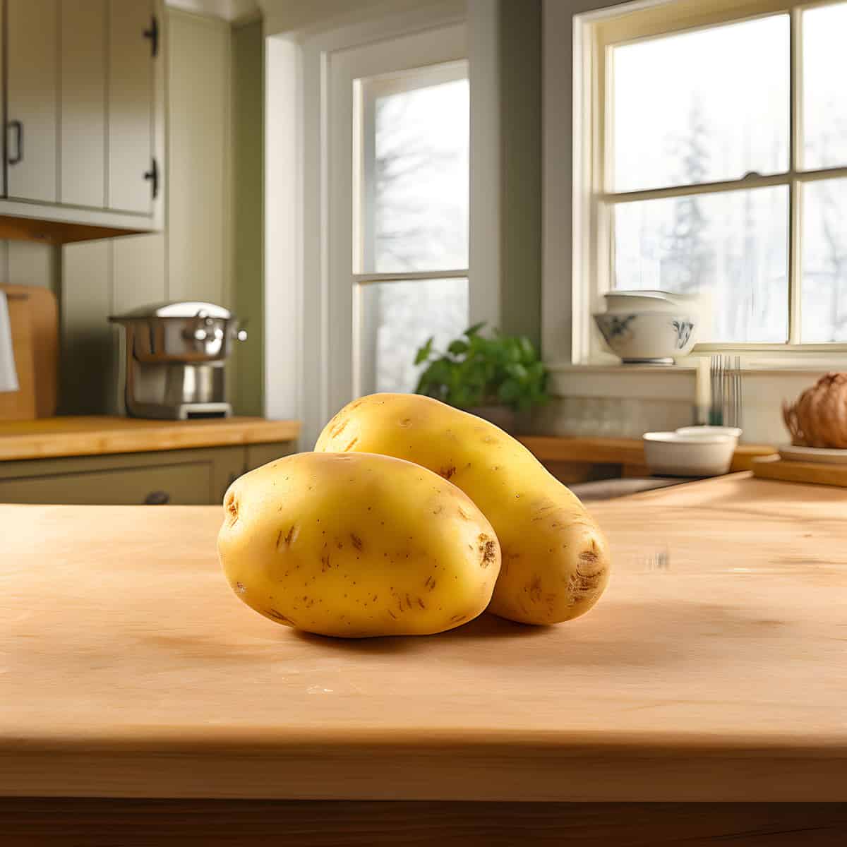 Solara Potatoes on a kitchen counter