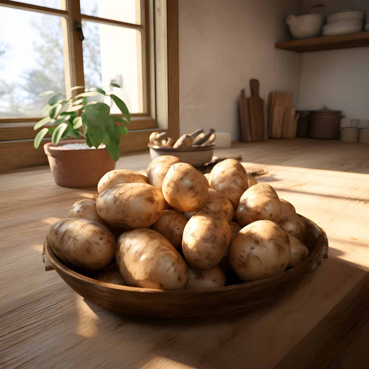 Tannenberg Potatoes on a kitchen counter