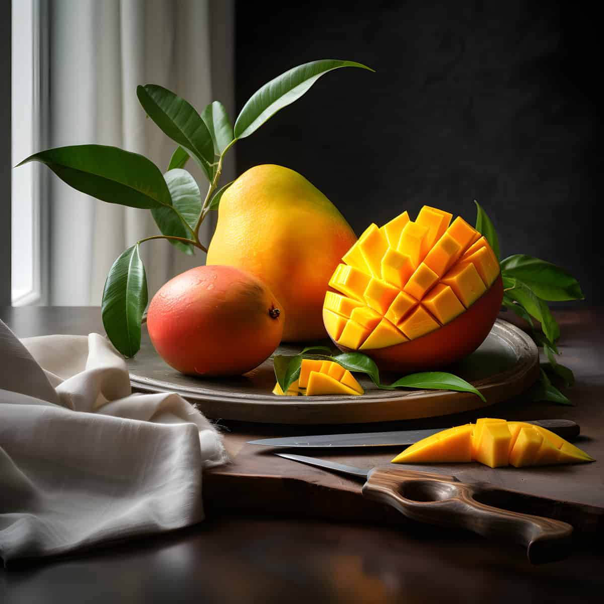 African Mango on a kitchen counter
