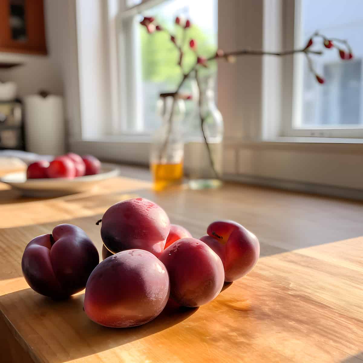Allegheny Plum on a kitchen counter