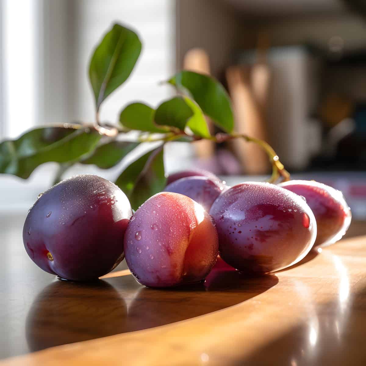 American Plum on a kitchen counter
