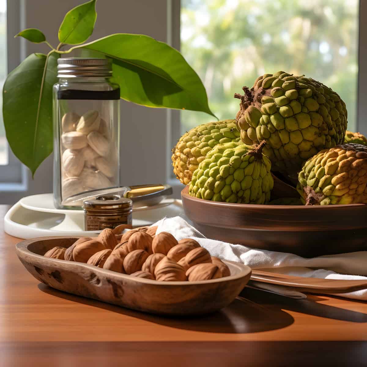 Annona Nutans on a kitchen counter