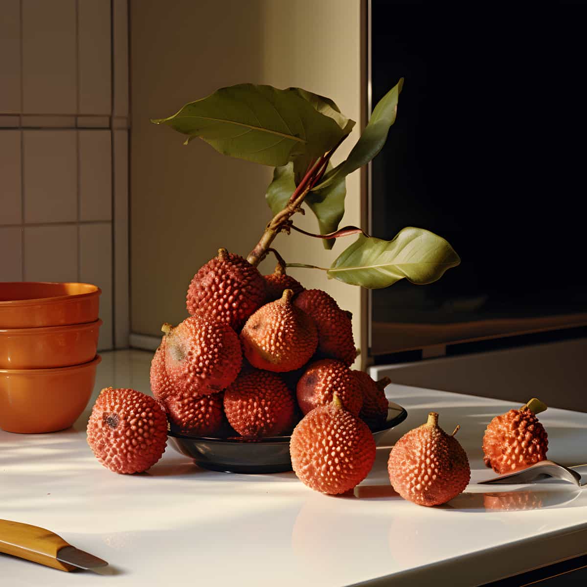 Bacuri Fruit on a kitchen counter