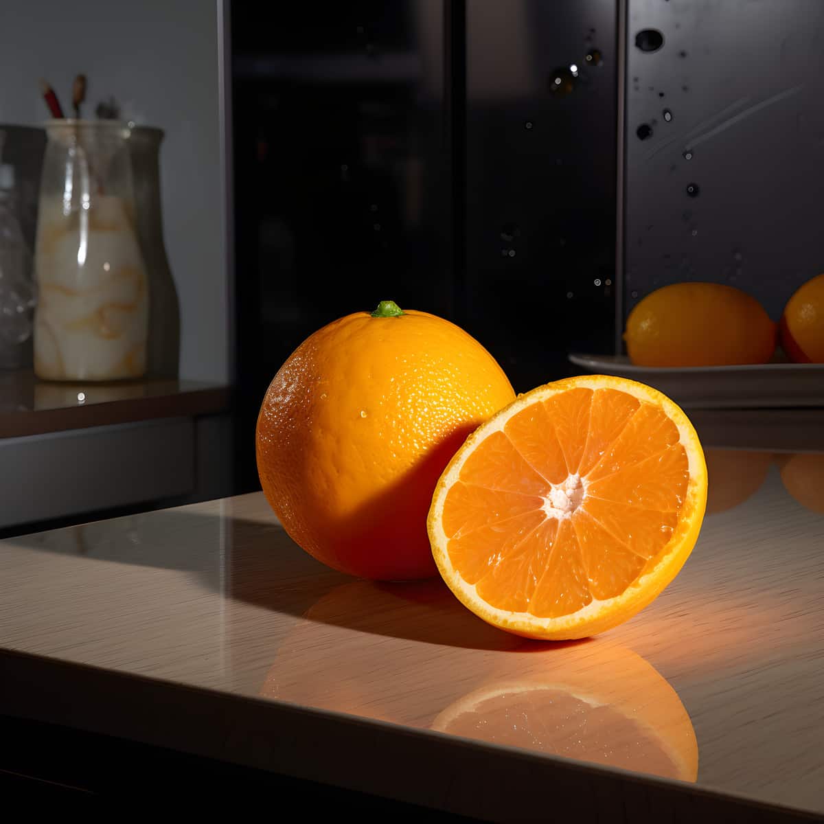 Bitter Orange on a kitchen counter