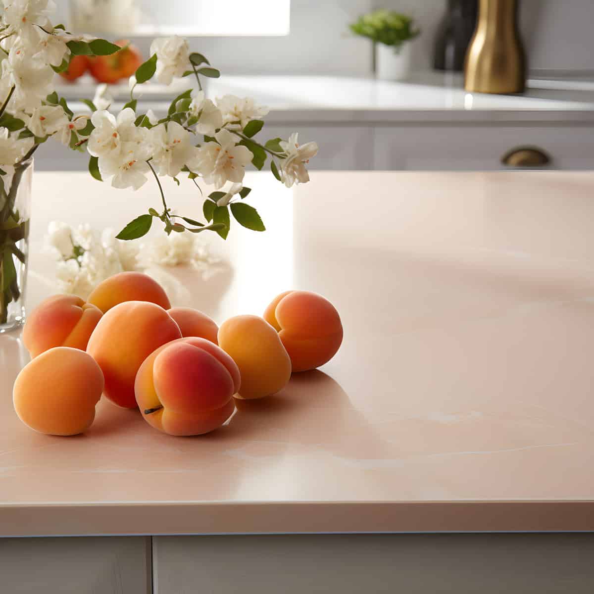Brianon Apricot on a kitchen counter