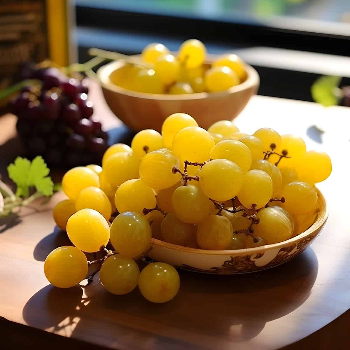 Burmese Grape on a kitchen counter