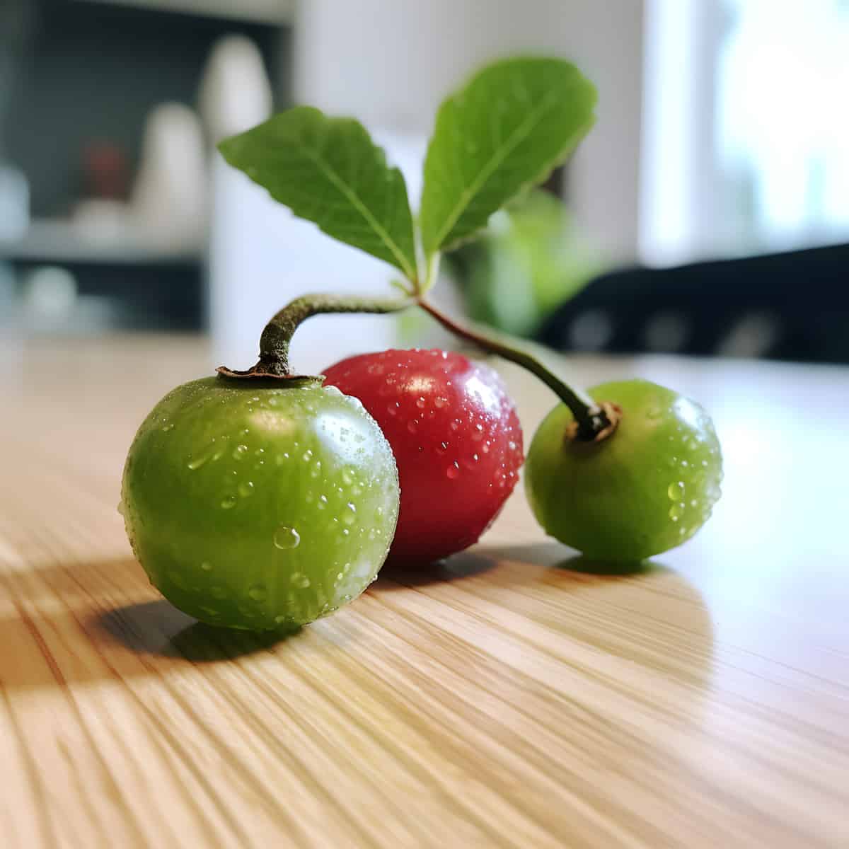 Calabur Fruit on a kitchen counter