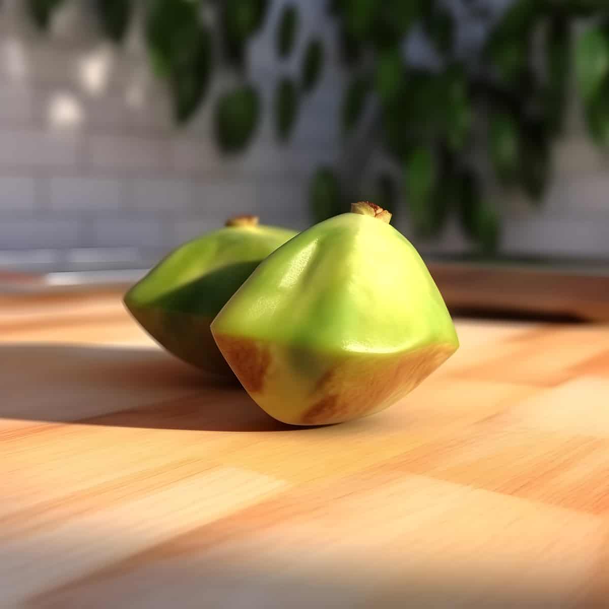 Cambuci Fruit on a kitchen counter