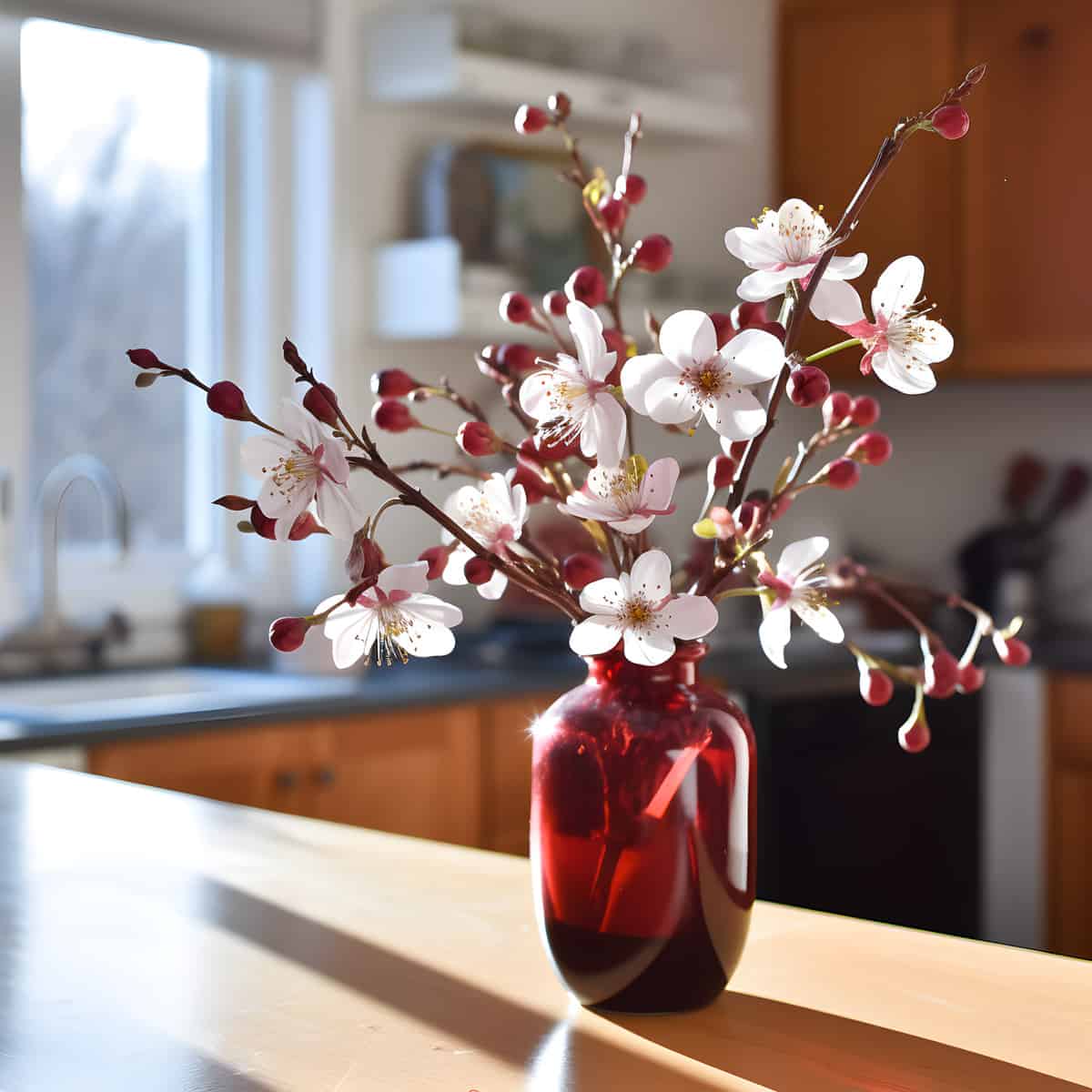 Canadian Serviceberry on a kitchen counter