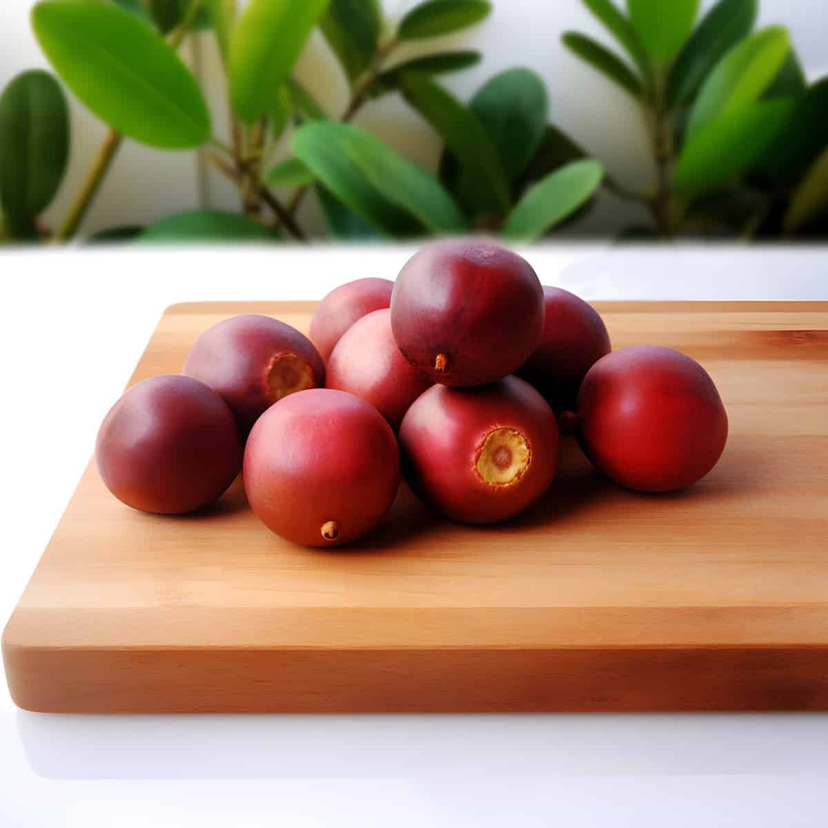 Cattley Guava on a kitchen counter