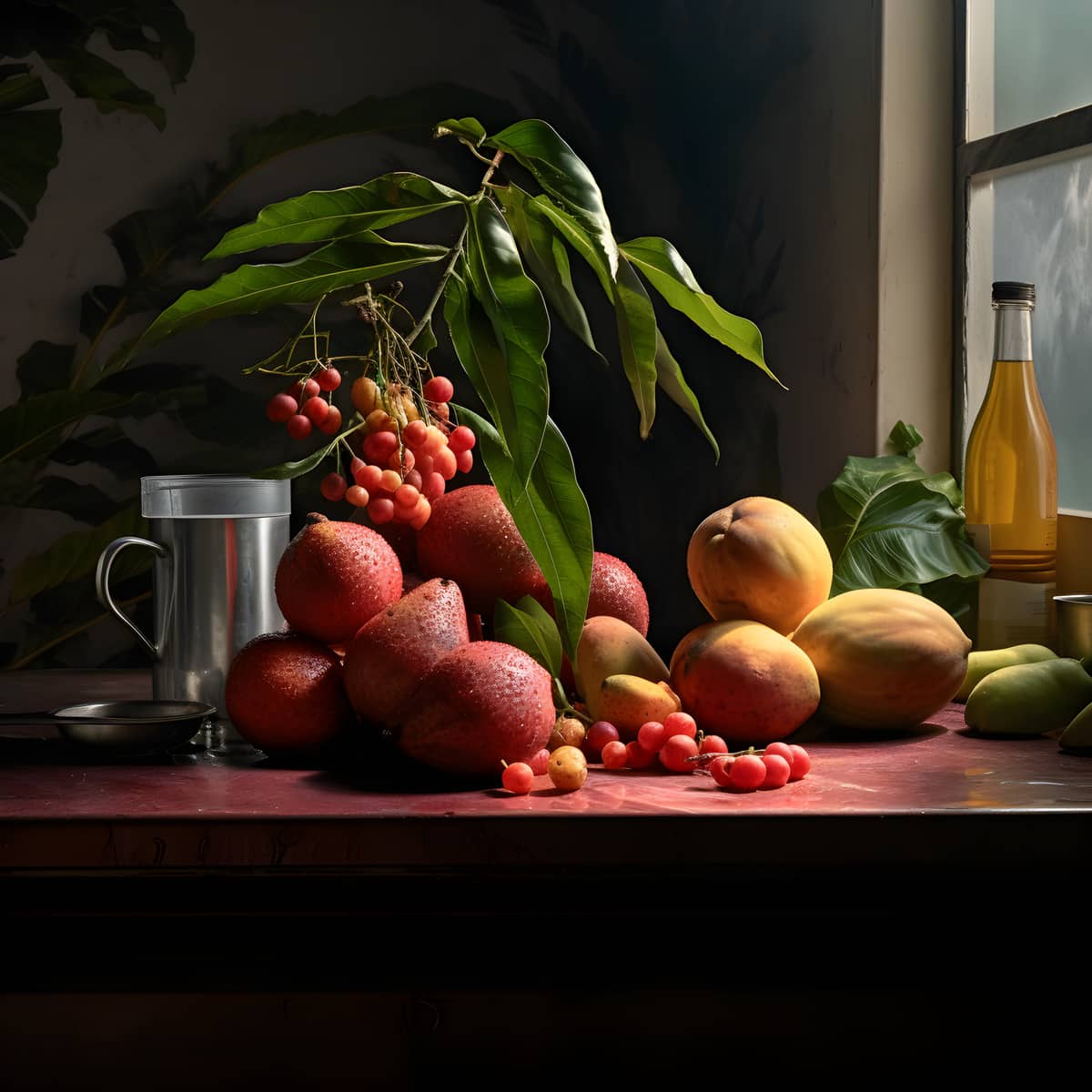 Changunga Fruit on a kitchen counter