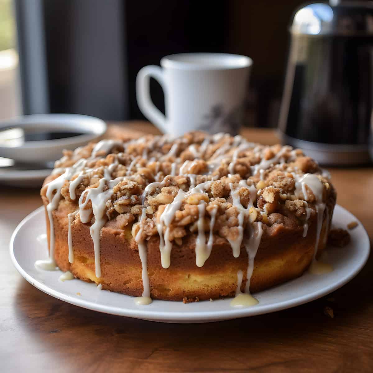 Coffee Cake on a kitchen counter