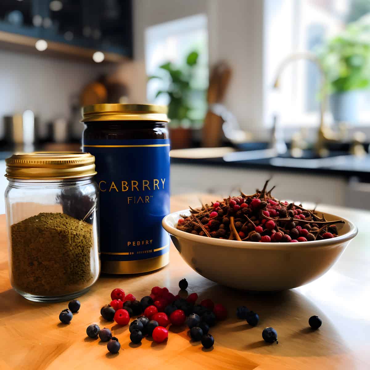 Curry Berry on a kitchen counter