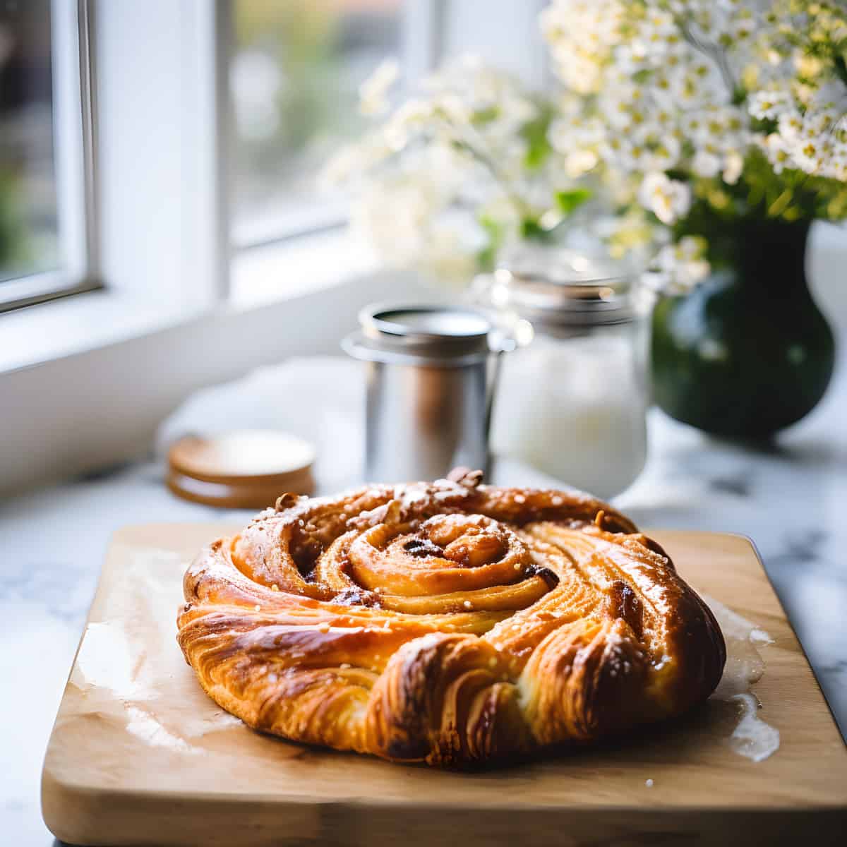 Danish Pastry on a kitchen counter