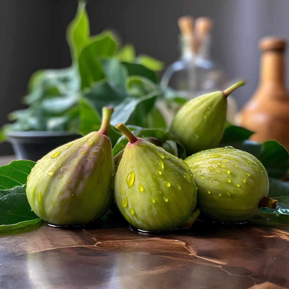 Desert Fig Fruit on a kitchen counter