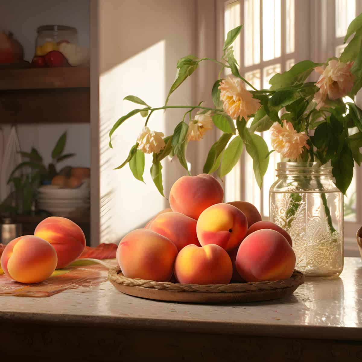 Fergana Peach on a kitchen counter