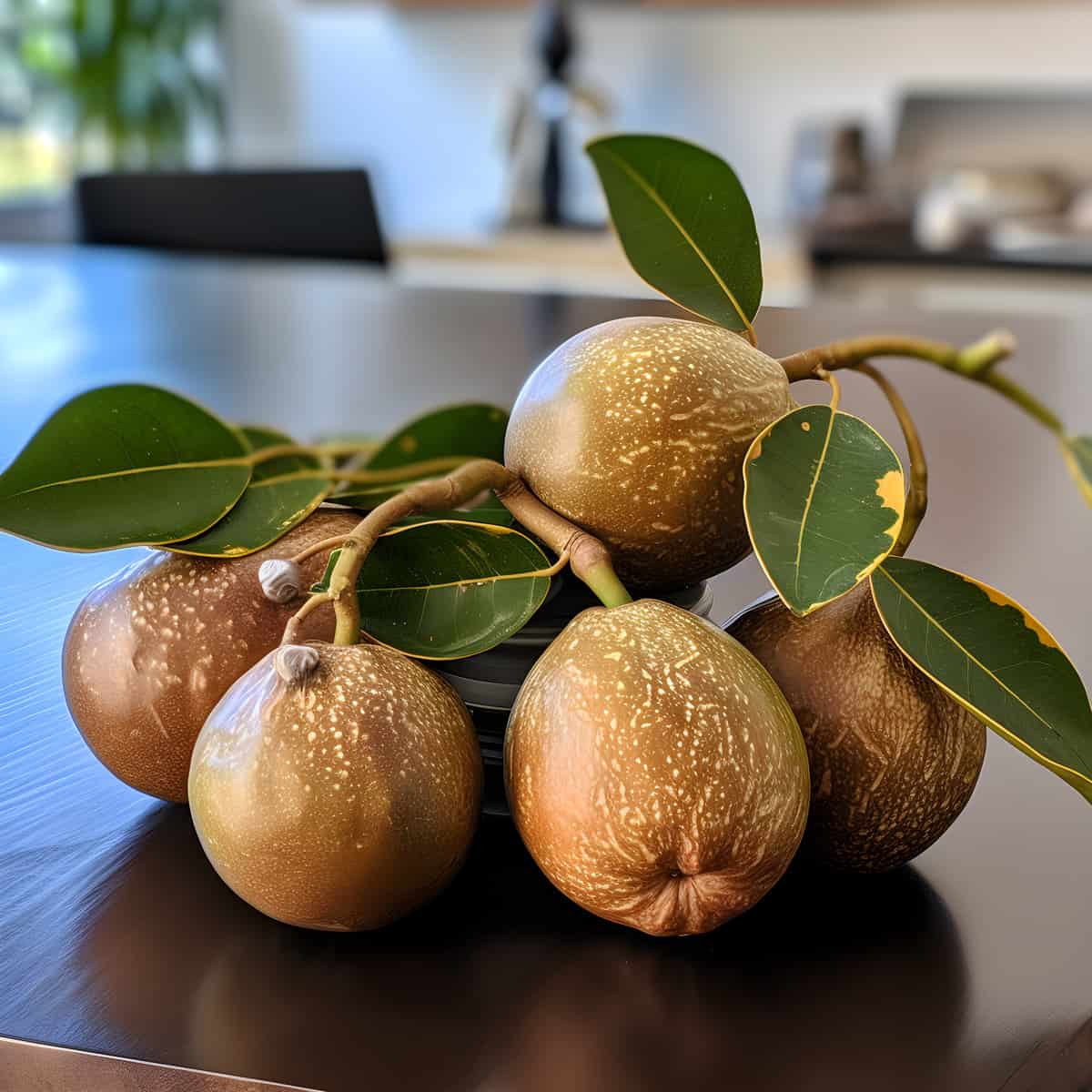 Ficus Insipida Fruit on a kitchen counter