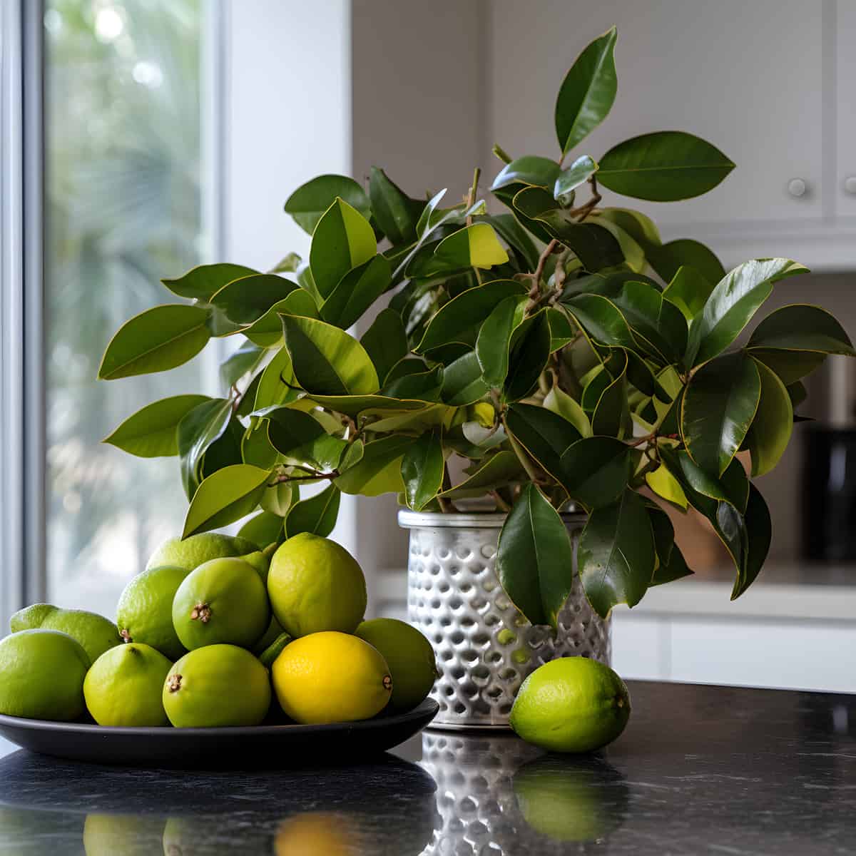 Ficus Neriifolia Fruit on a kitchen counter