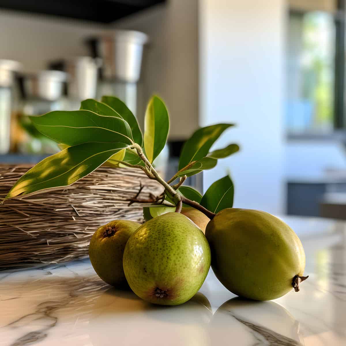 Ficus Simplicissima Fruit on a kitchen counter