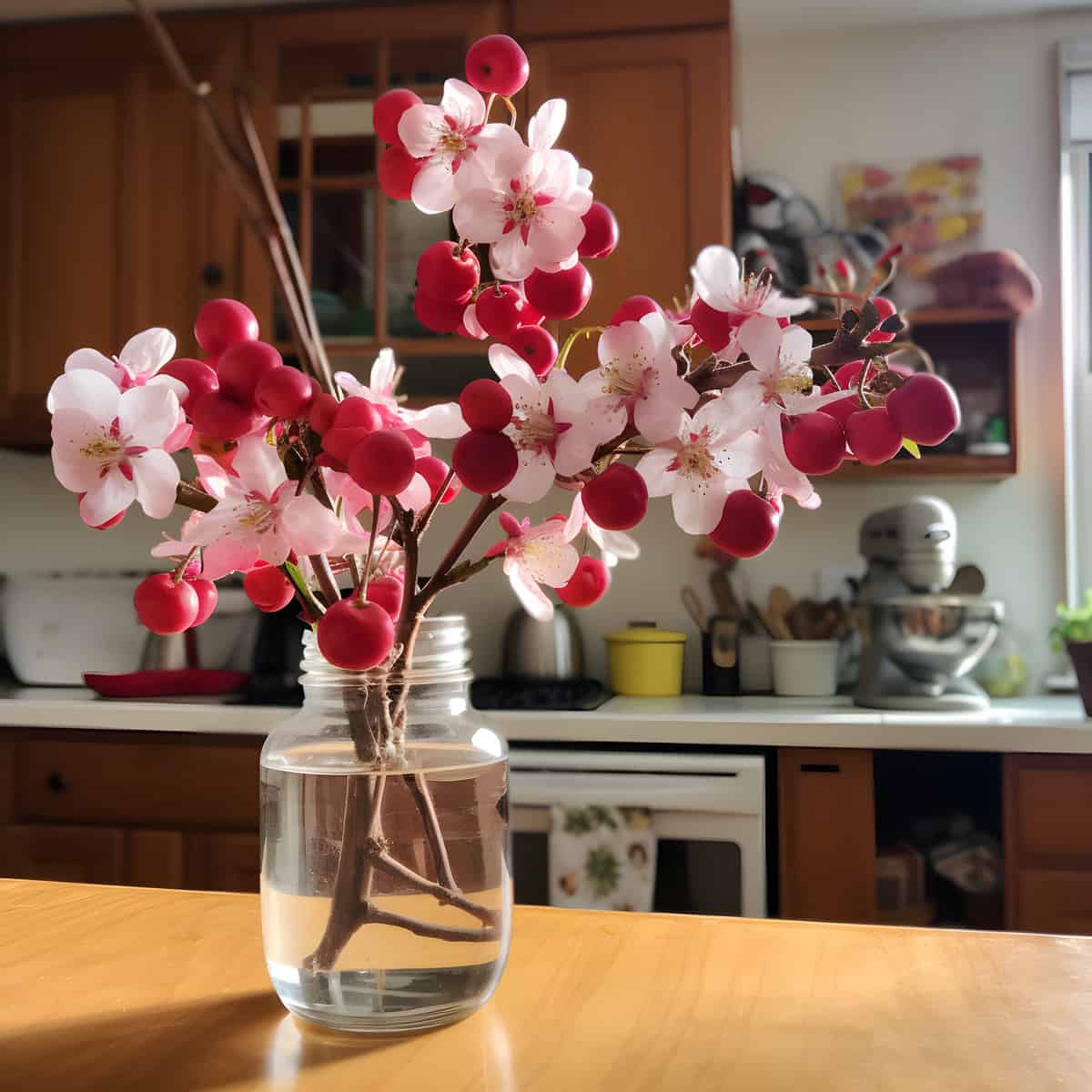 Hall Crabapple on a kitchen counter