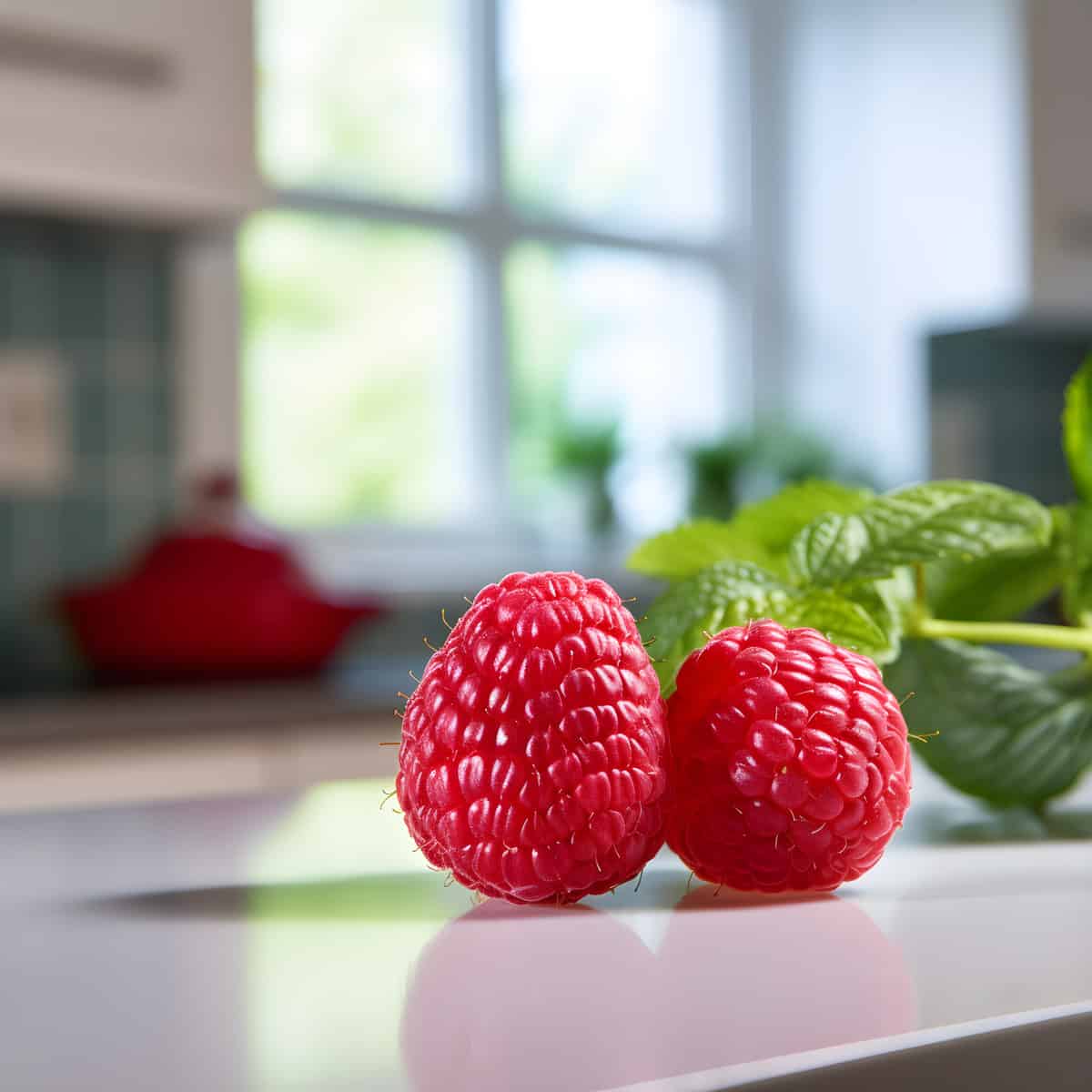Hawaiian Raspberry on a kitchen counter