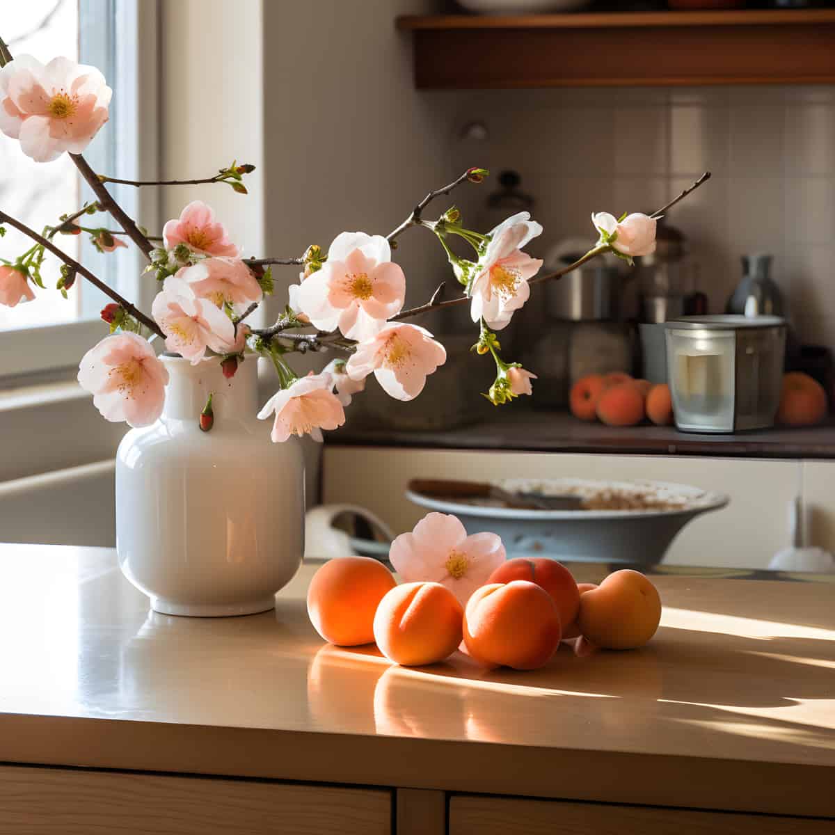 Japanese Apricot on a kitchen counter