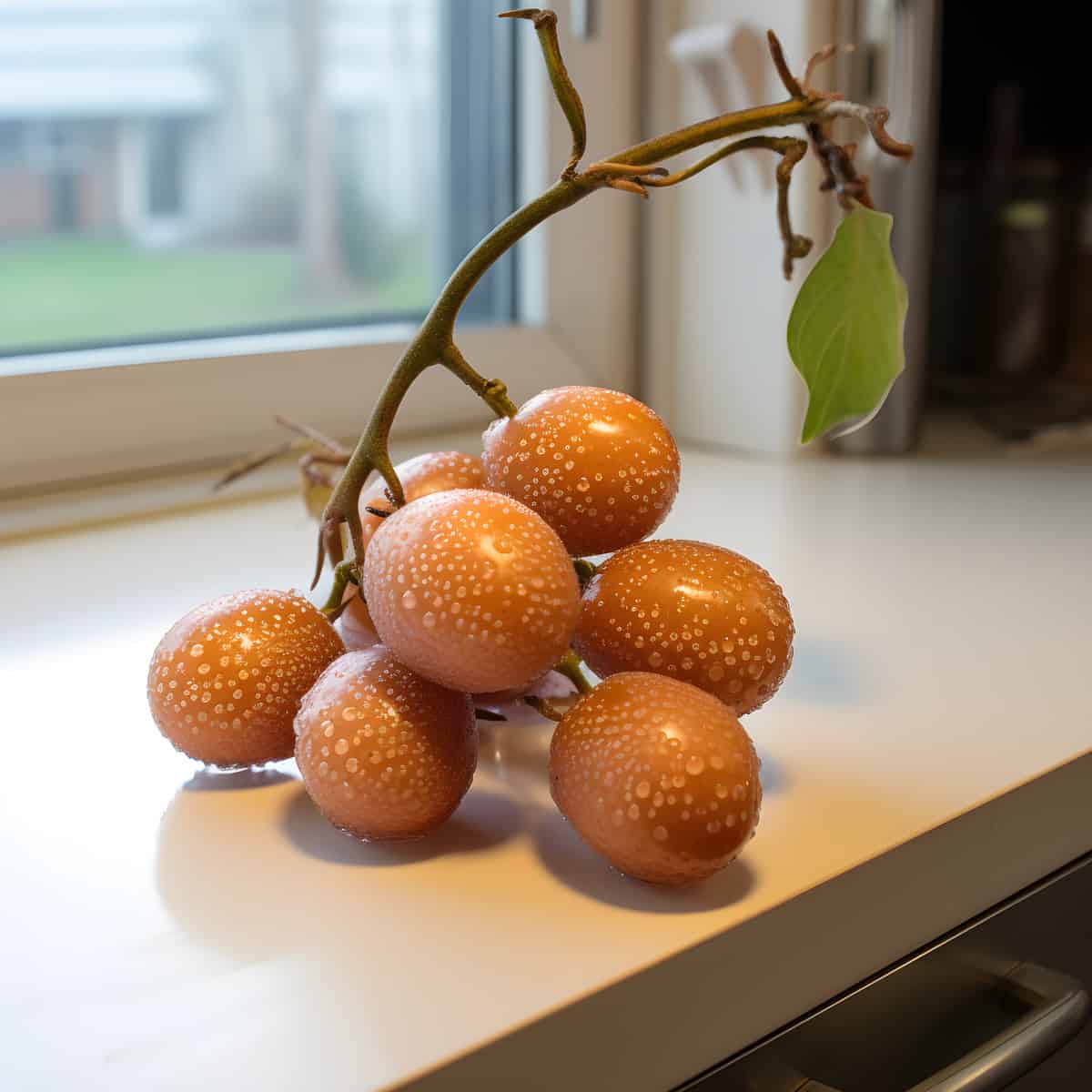 Jentik Fruit on a kitchen counter