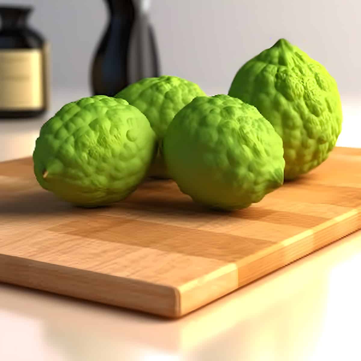 Kaffir Lime on a kitchen counter