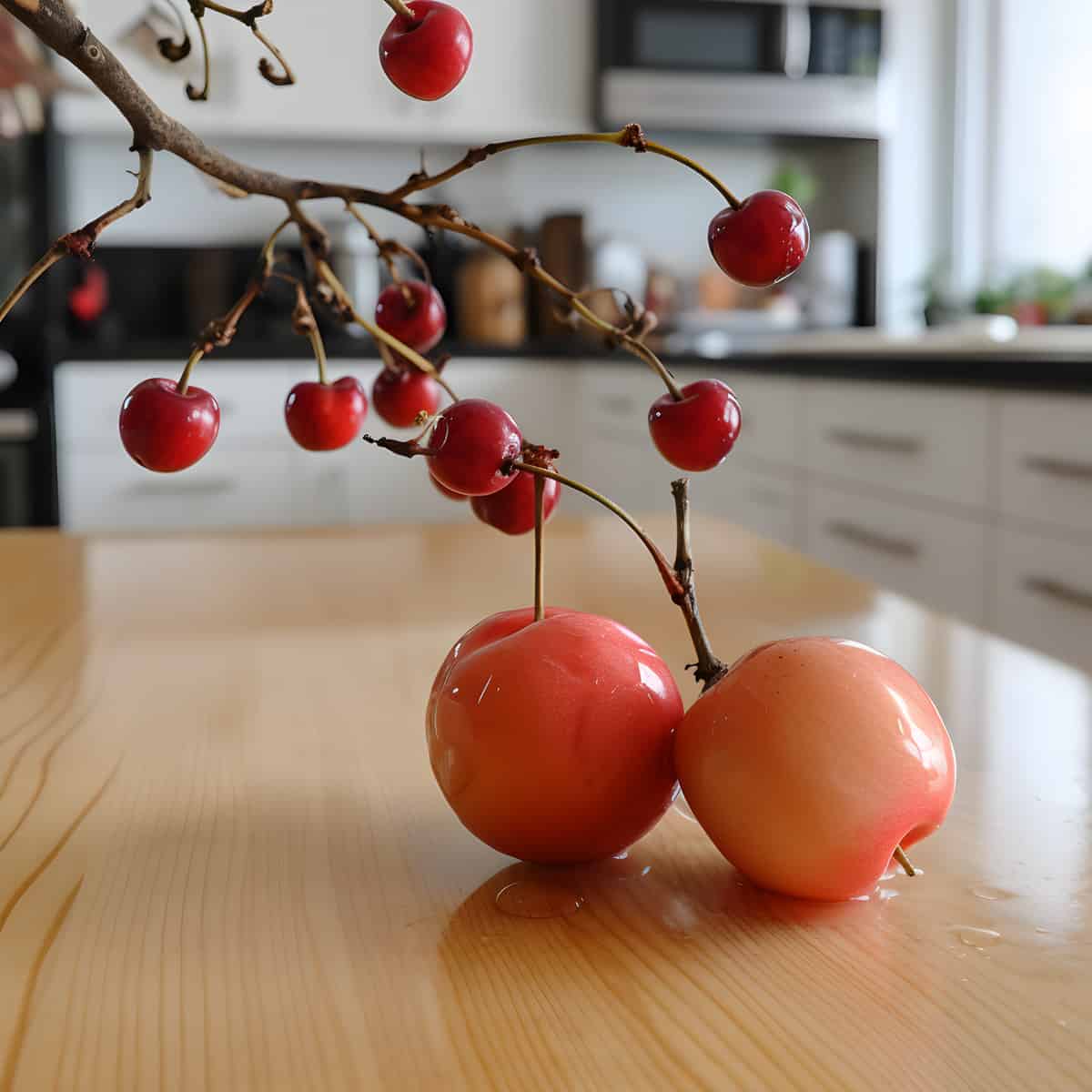 Kaido Crab Apple on a kitchen counter