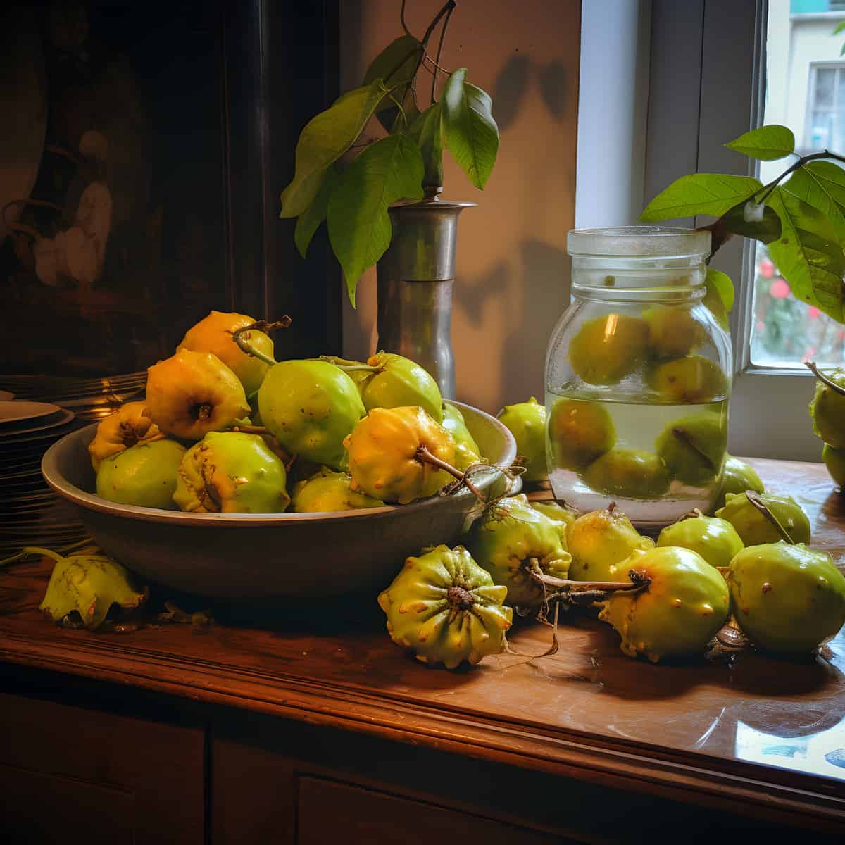 Kwai Muk Fruit on a kitchen counter