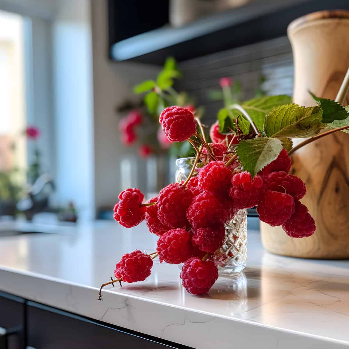 Molucca Bramble Berry on a kitchen counter