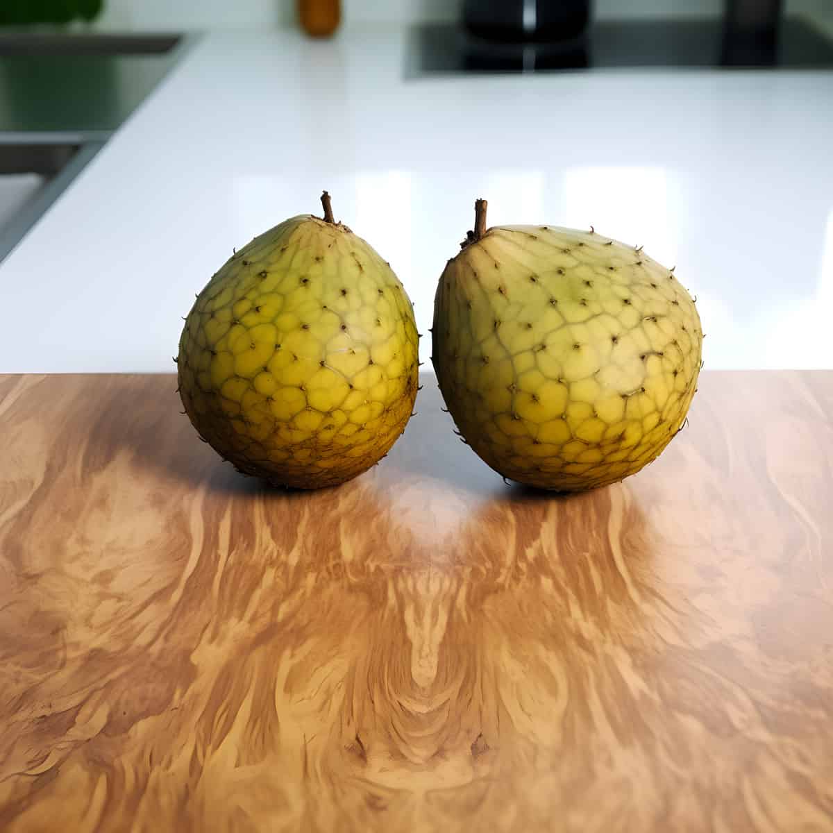 Mountain Soursop Fruit on a kitchen counter